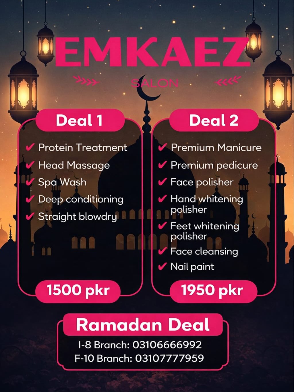 Emkaez Makeup Studio & Salon Facebook ad: The wait is over