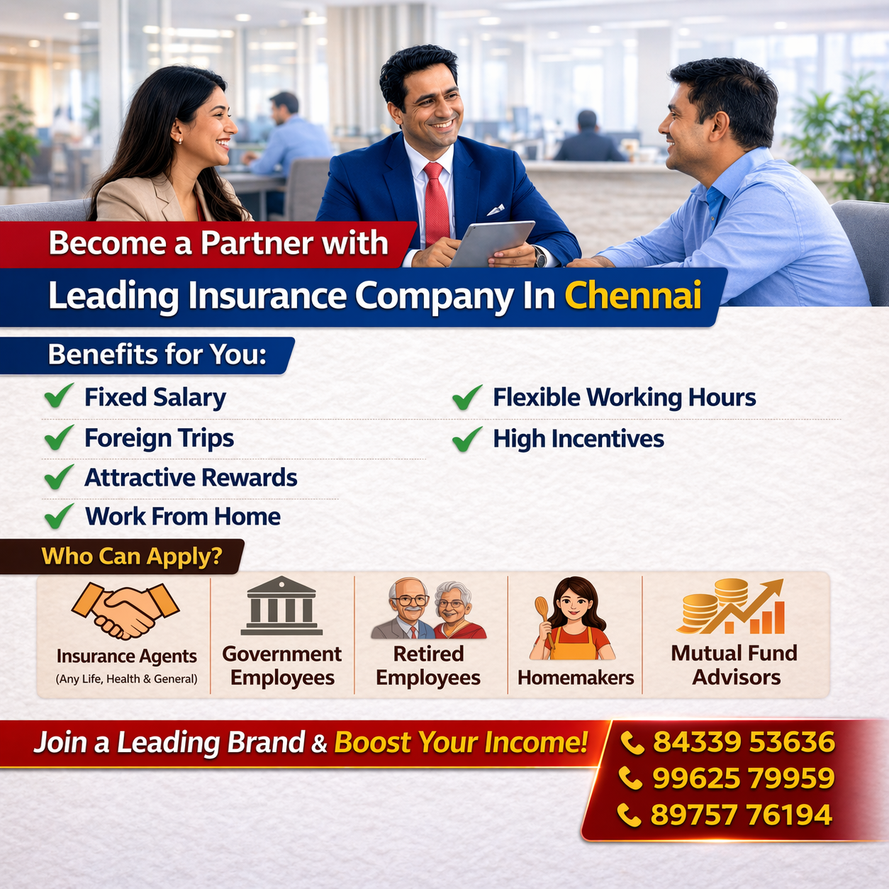 Secure Future Advisory Facebook ad: Become a Kotak Life Partner in Chennai