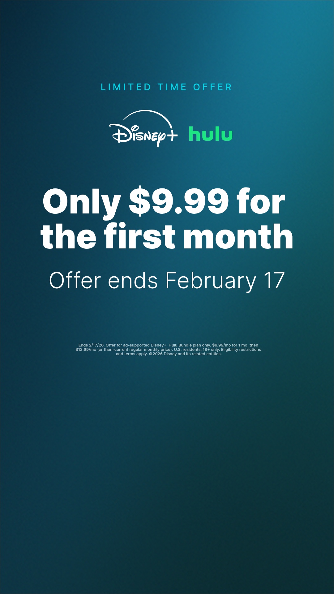 Disney+ Facebook ad