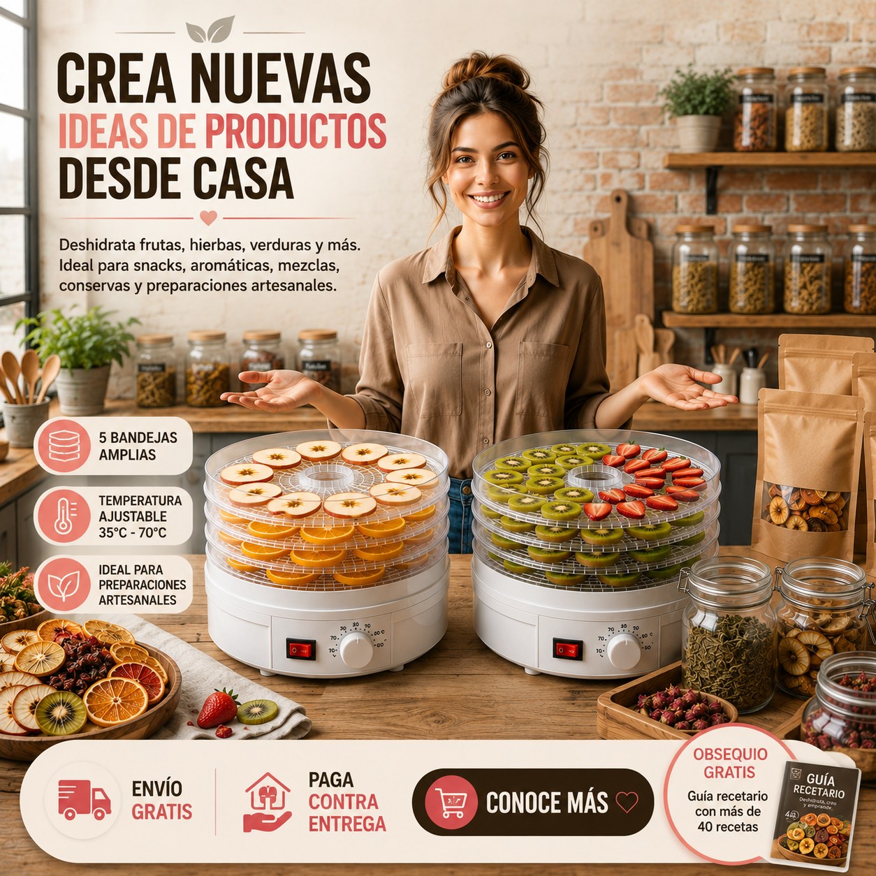 Maatstore Imports Facebook ad: ¿Buscas mejorar o crear nuevos productos desde casa?