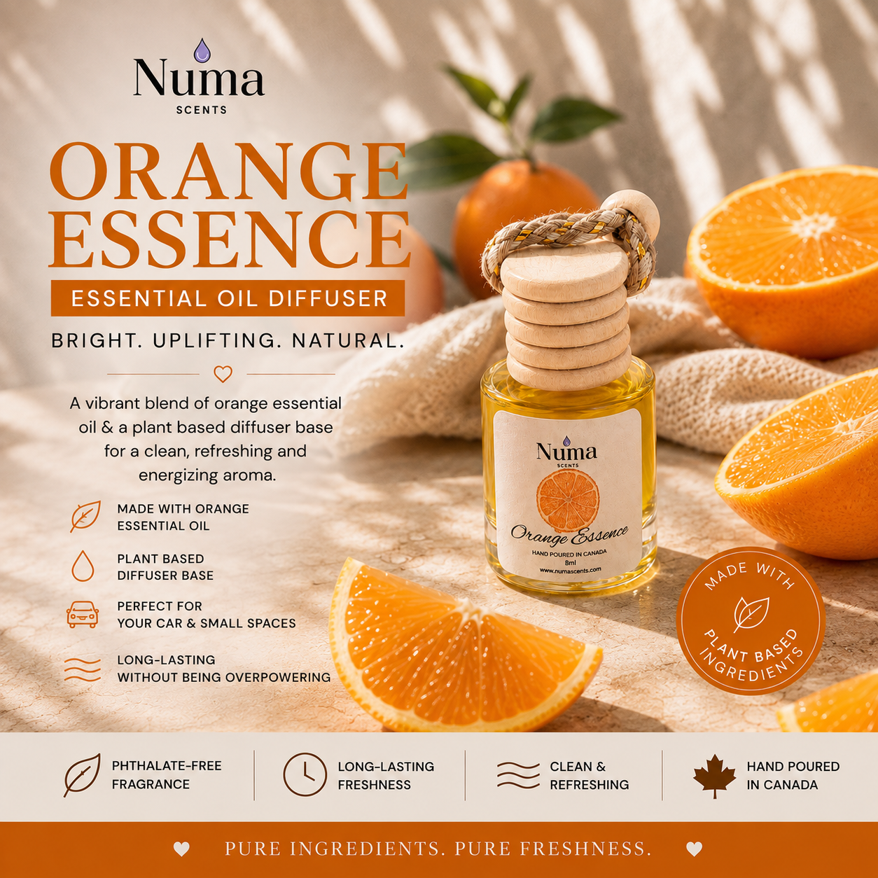 Numascents Facebook ad: Freshen Your Drive, Naturally