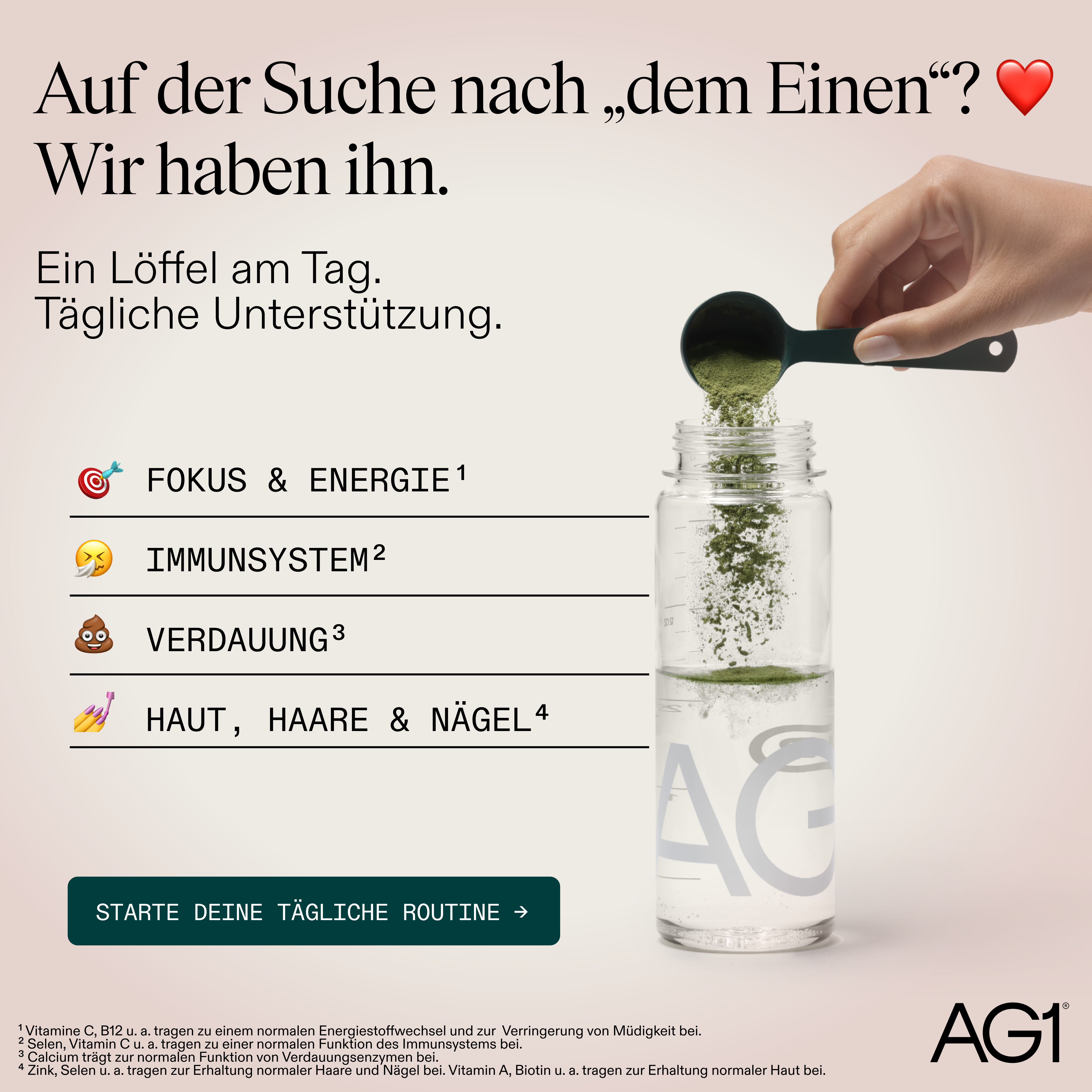 AG1 Deutschland Facebook ad