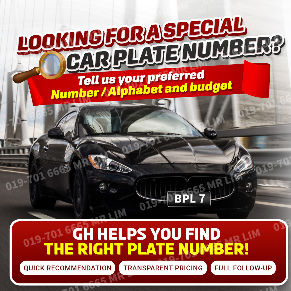 GH Number Plate Malaysia Facebook ad