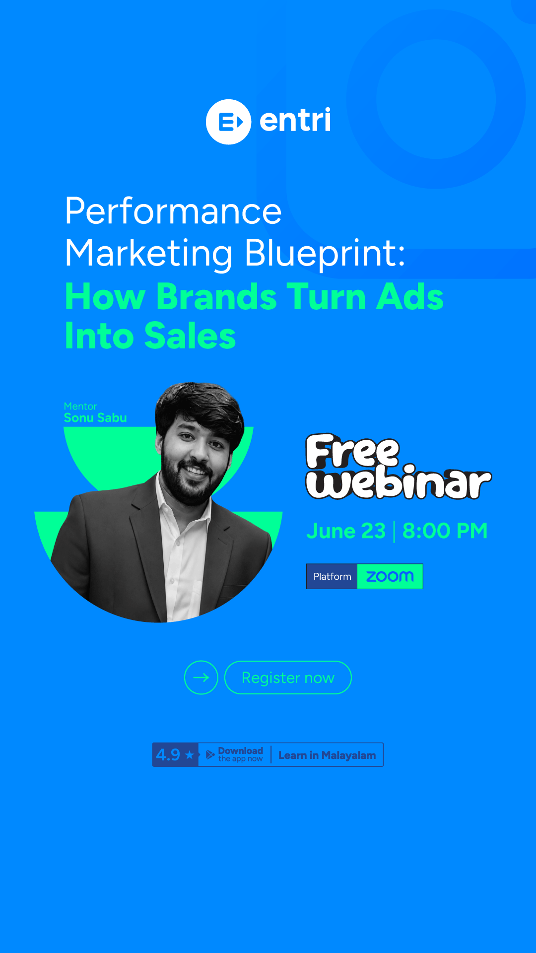 Entri Elevate Digital Marketing Facebook ad