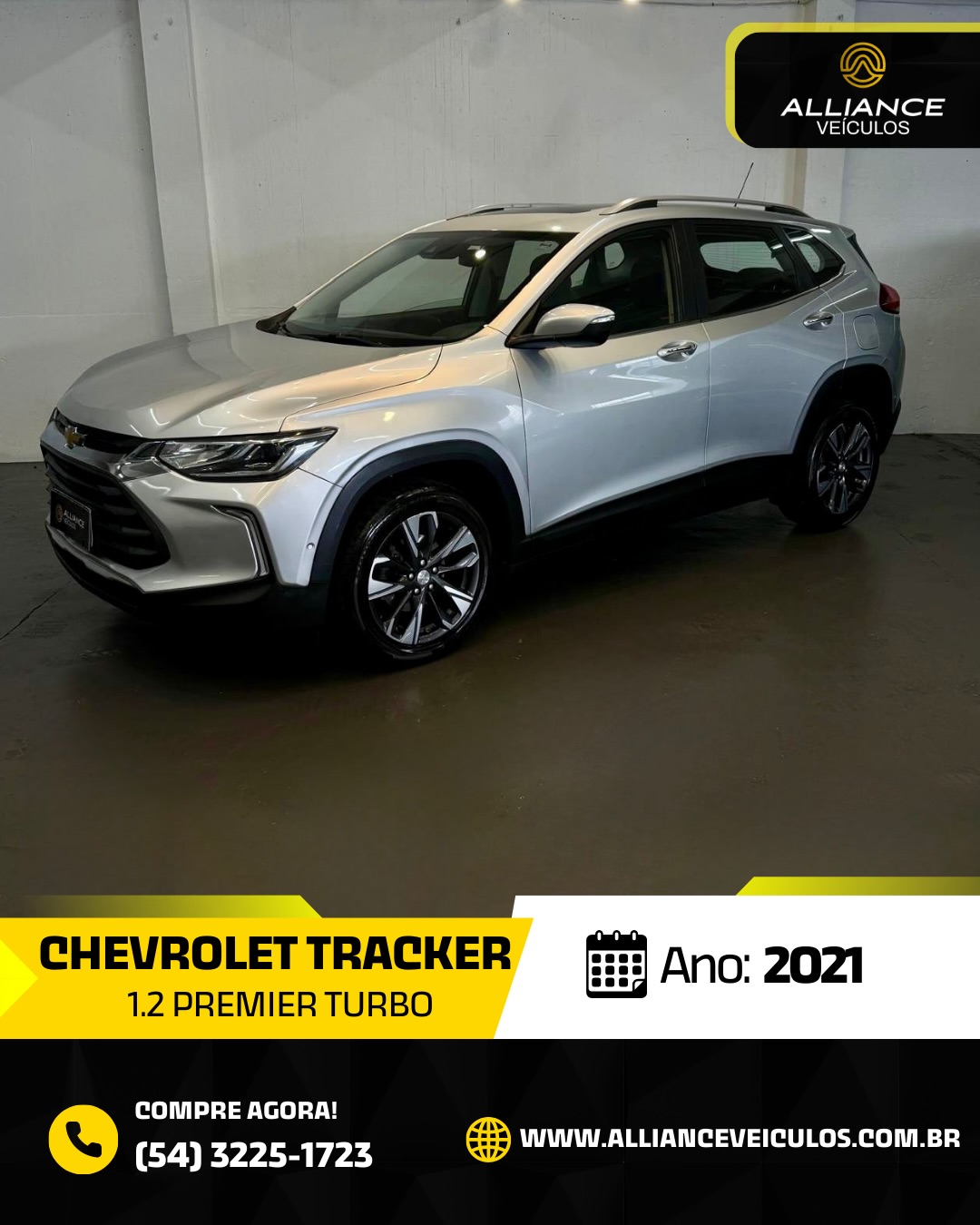 Alliance Veículos Facebook ad: Tracker 1.2 Turbo Premier 2021