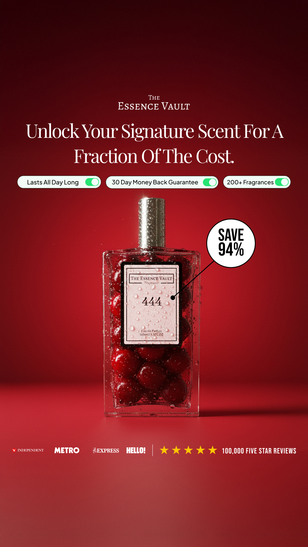The Essence Vault Facebook ad