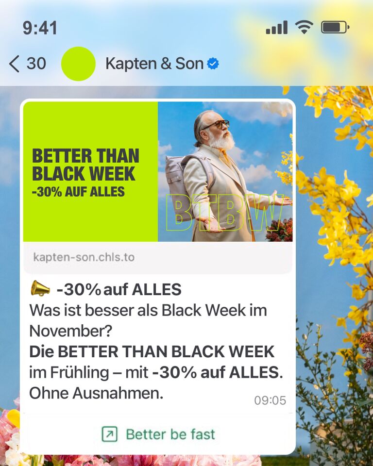 KAPTEN & SON Facebook ad