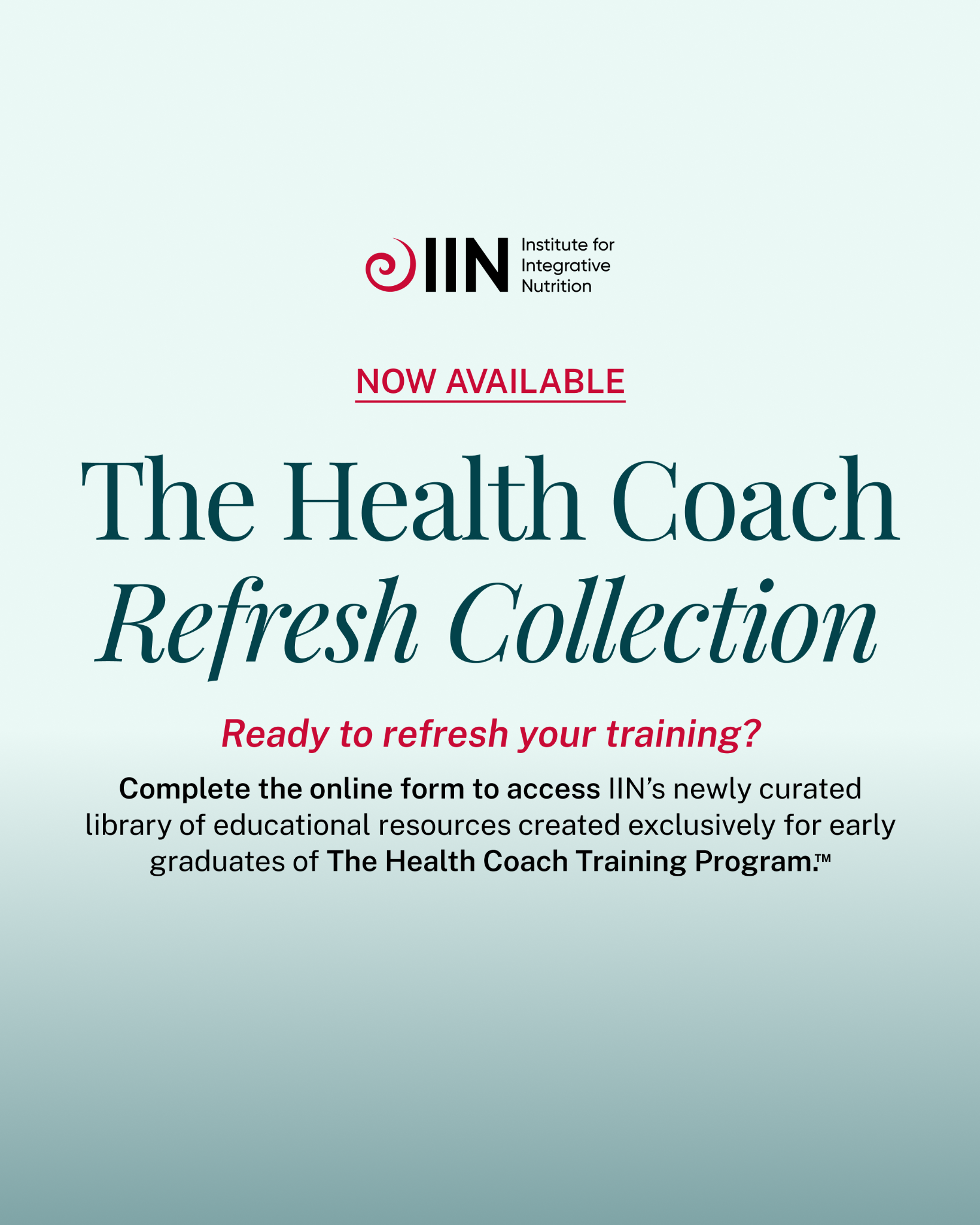 Institute for Integrative Nutrition Facebook ad