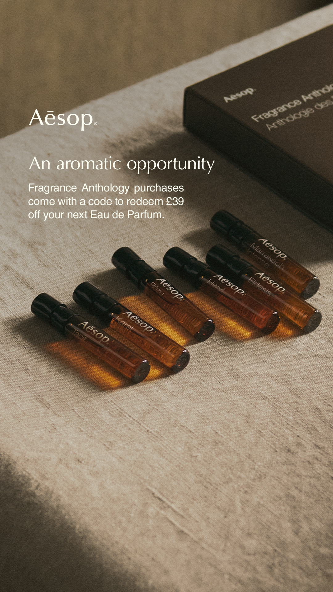 Aesop Facebook ad