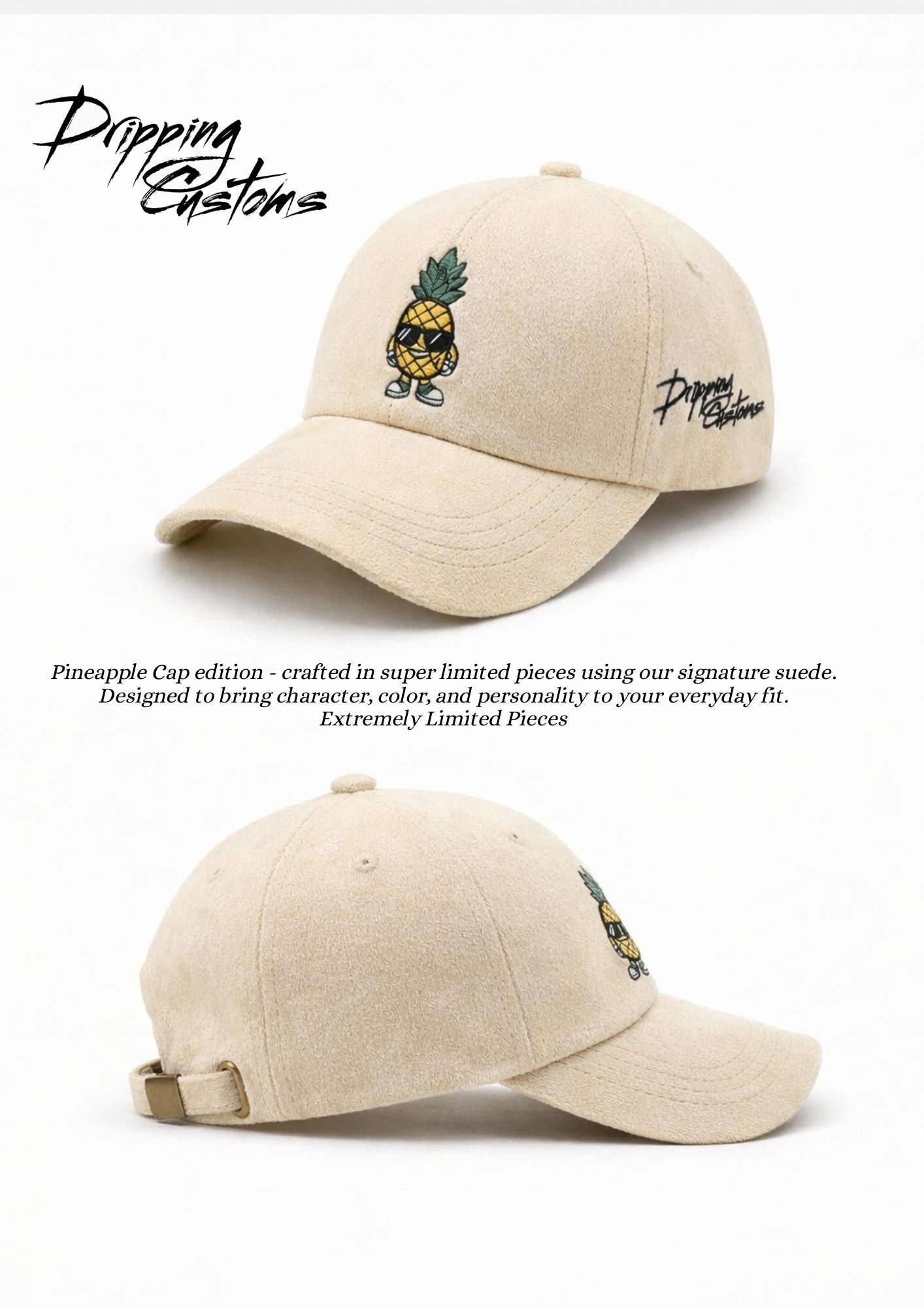Dripping Customs Facebook ad: A refined take on everyday headwear.
