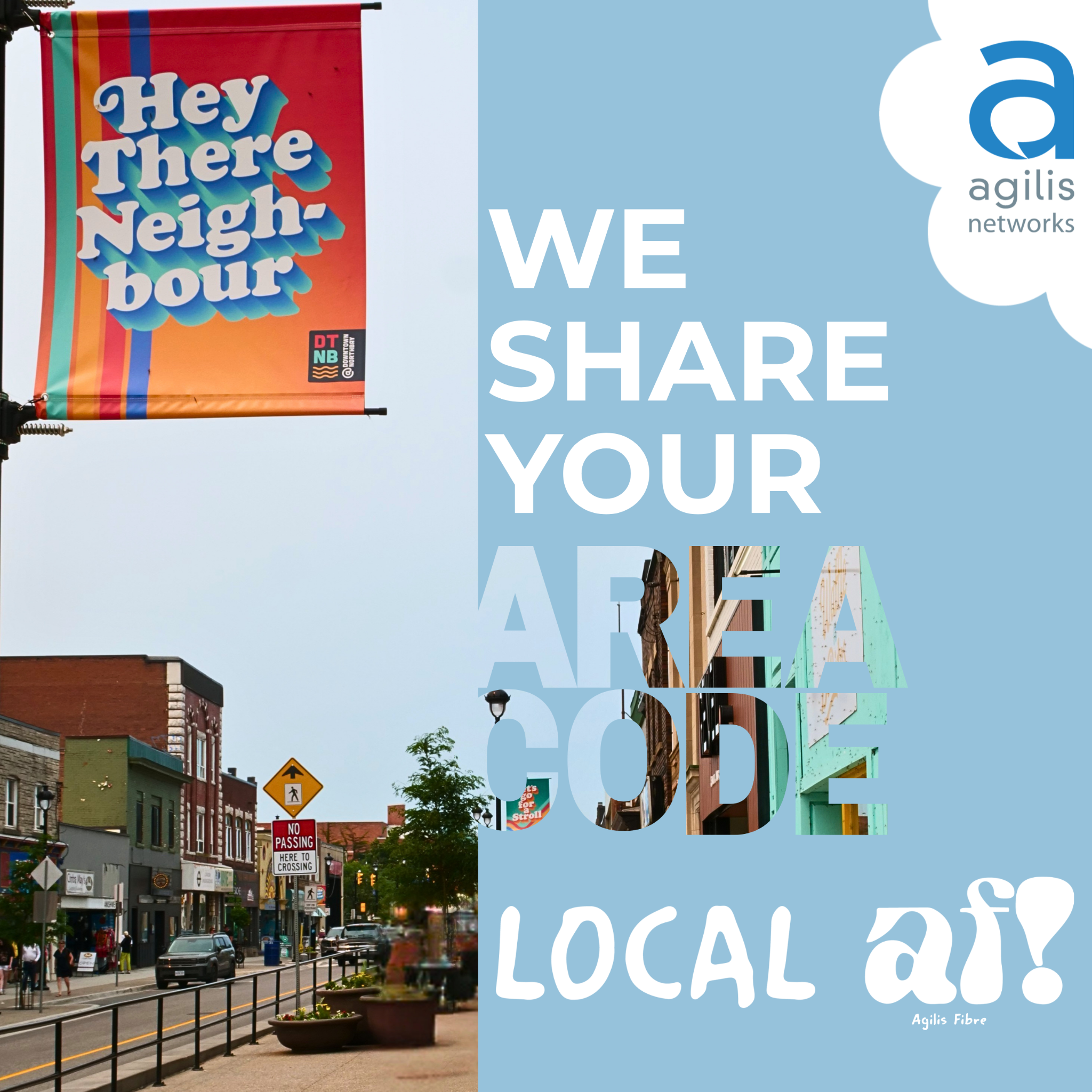 Agilis Networks Facebook ad: Built For North Bay