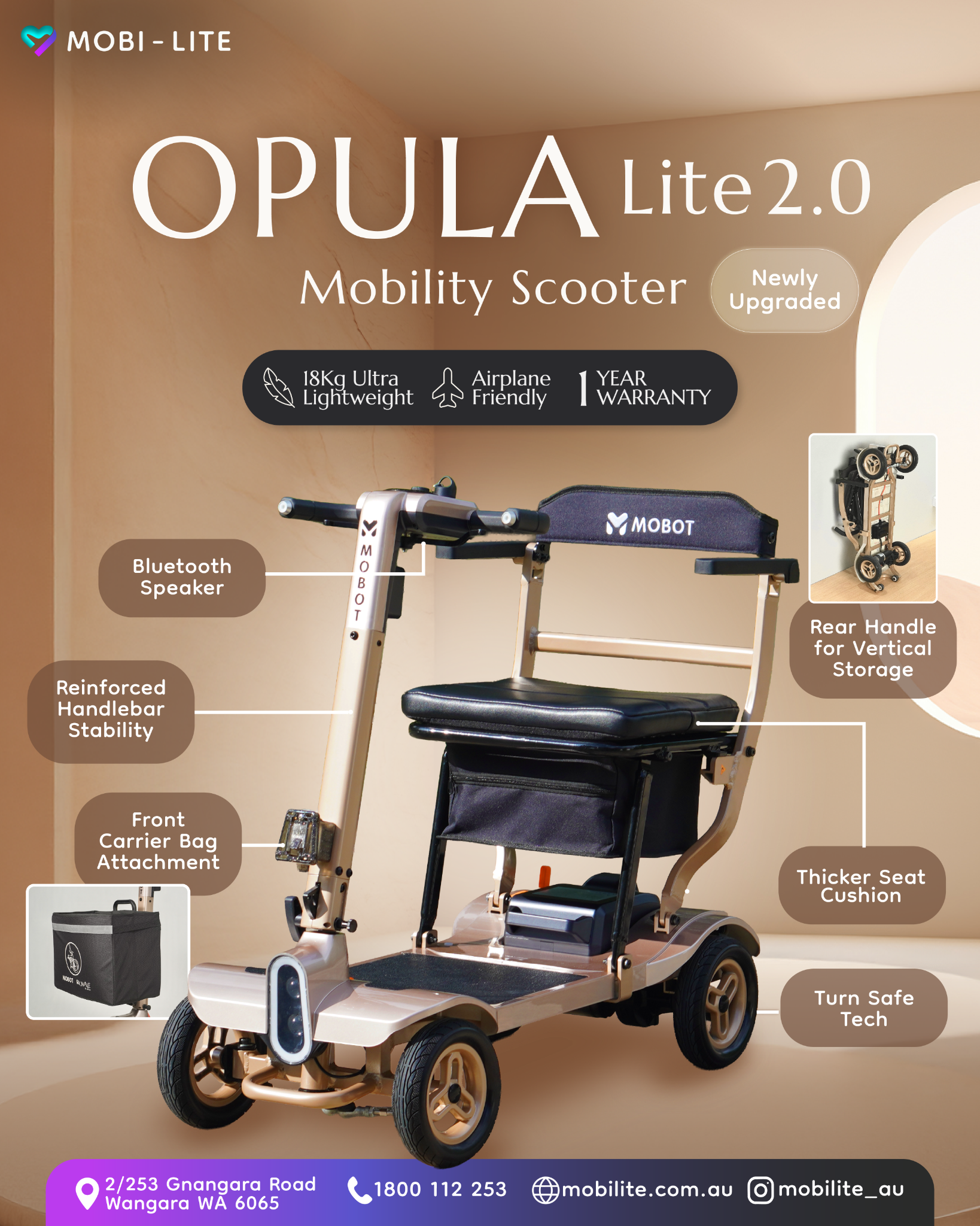 Mobi-Lite Perth Ewheelchairs and Mobility Scooters Facebook ad: Most 𝐄𝐋𝐄𝐆𝐀𝐍𝐓 And 𝐂𝐎𝐌𝐏𝐀𝐂𝐓…