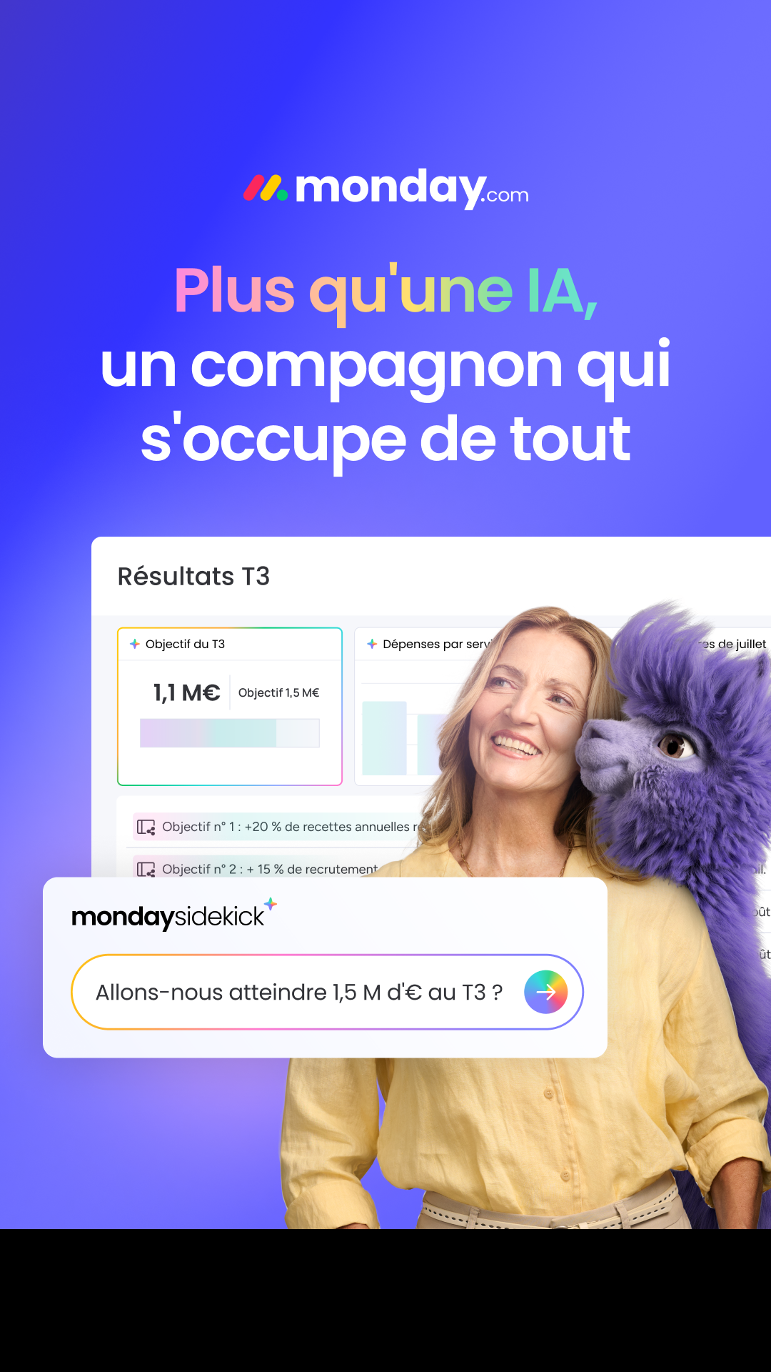 monday.com Facebook ad