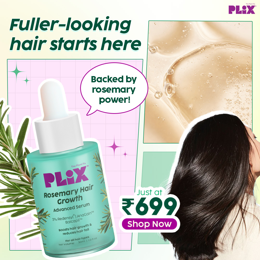 Plix Facebook ad: Rs. 699 | Plix Rosemary Hair Serum