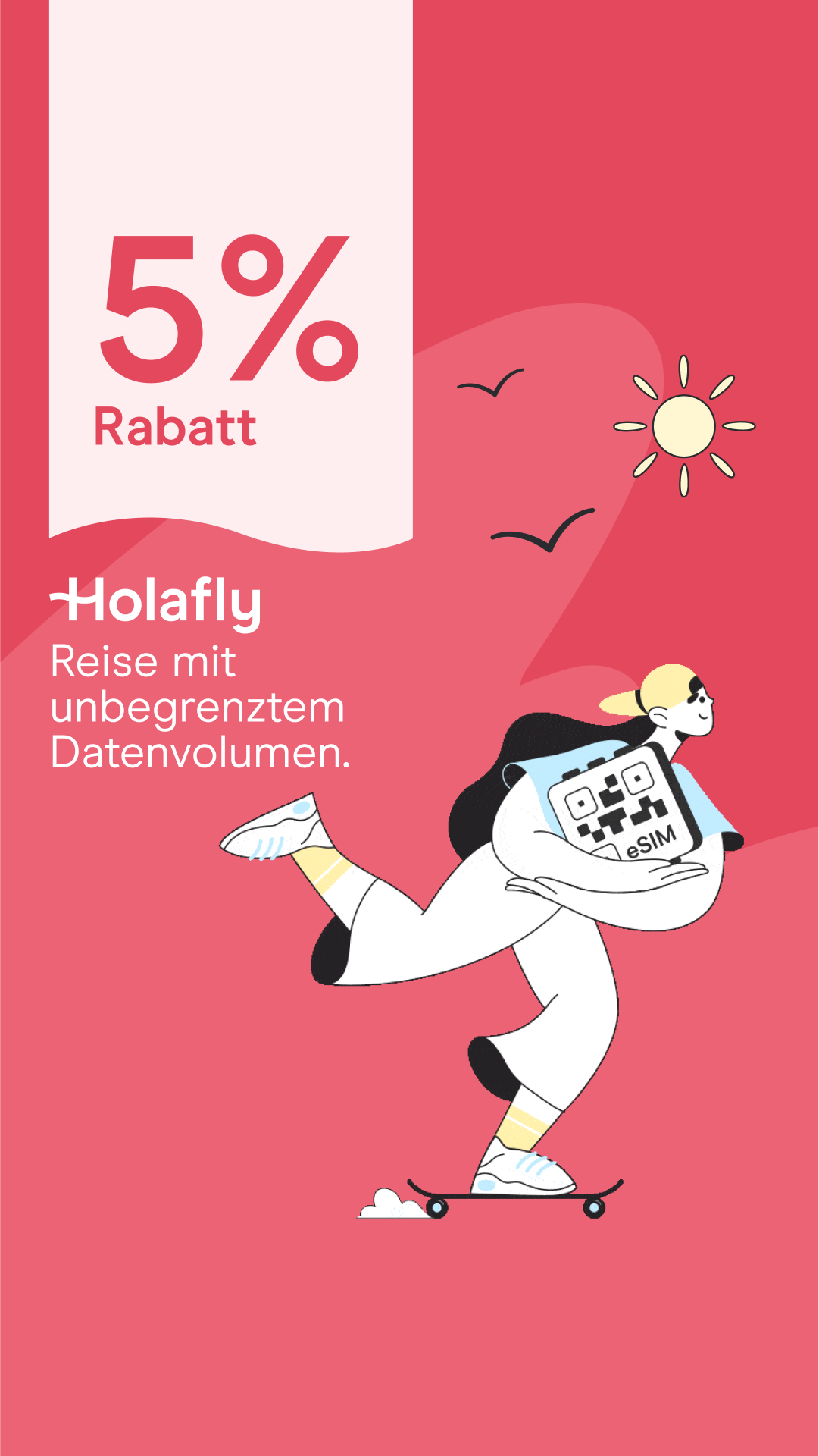 Holafly - German Facebook ad
