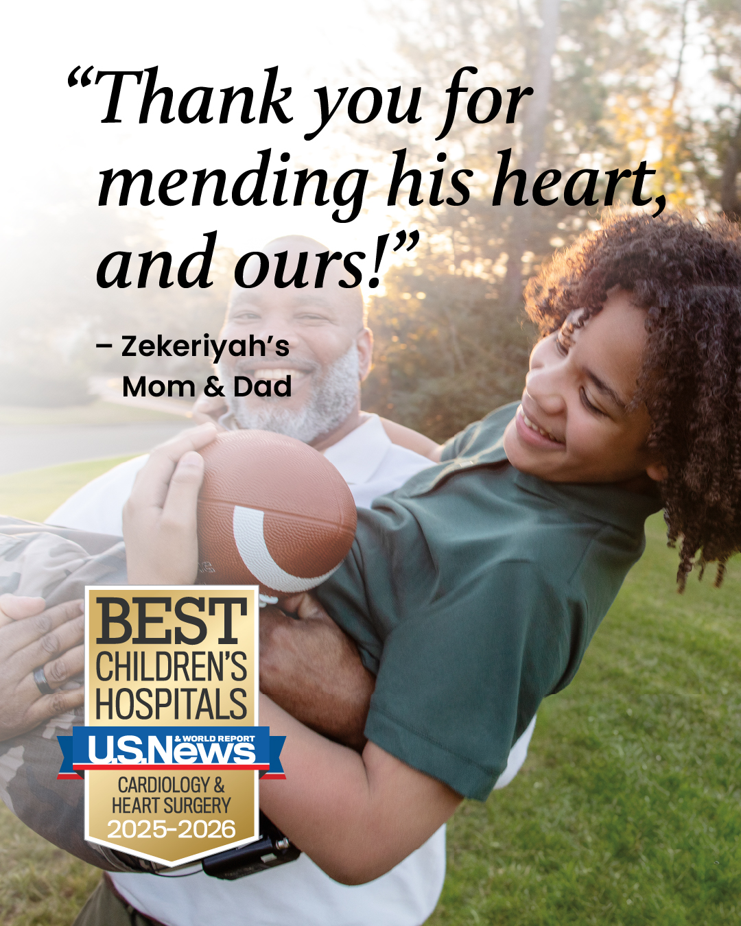 Texas Children's Hospital Facebook ad