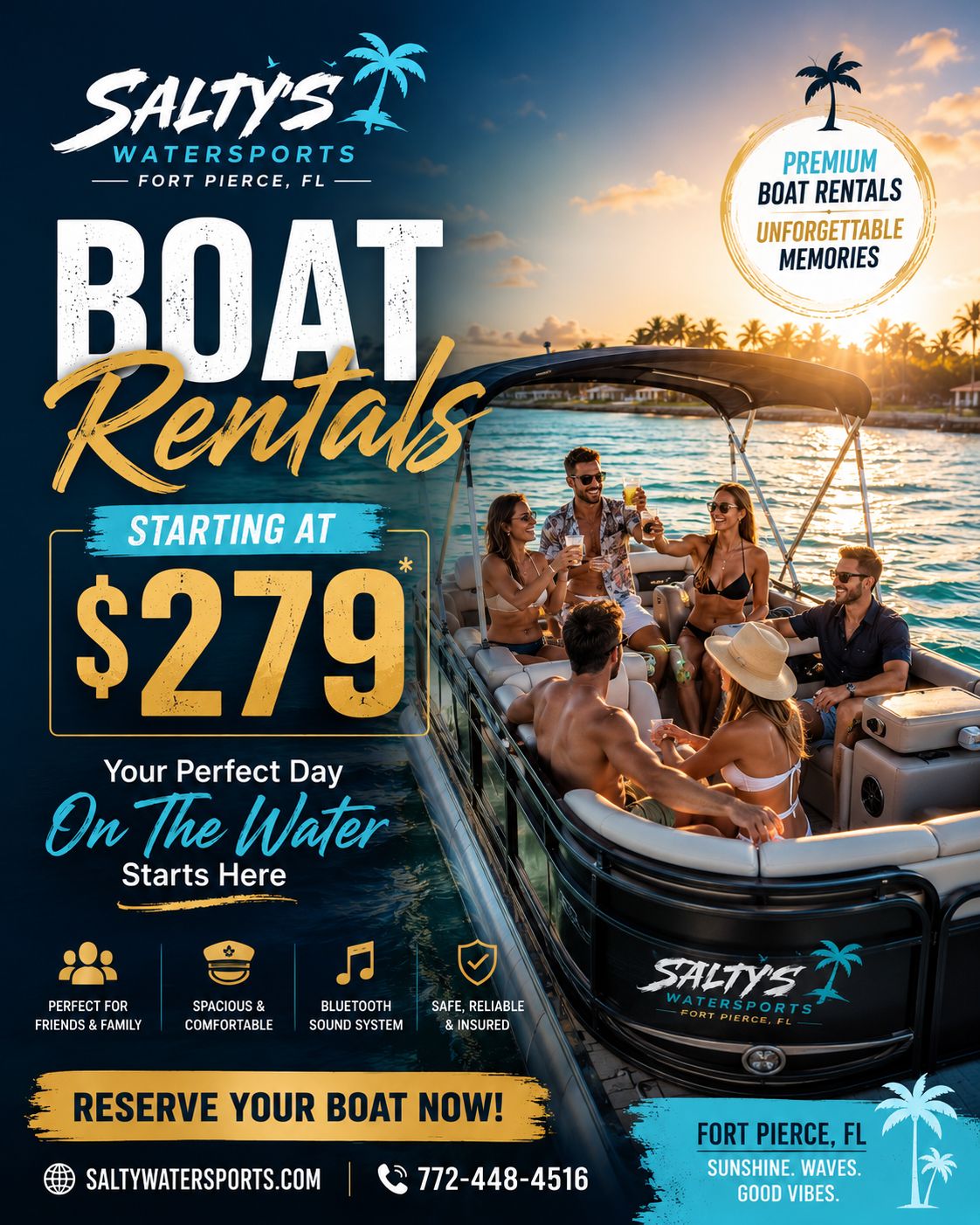 Salty’s Water Sports Boat & Jet Ski Rental Facebook ad