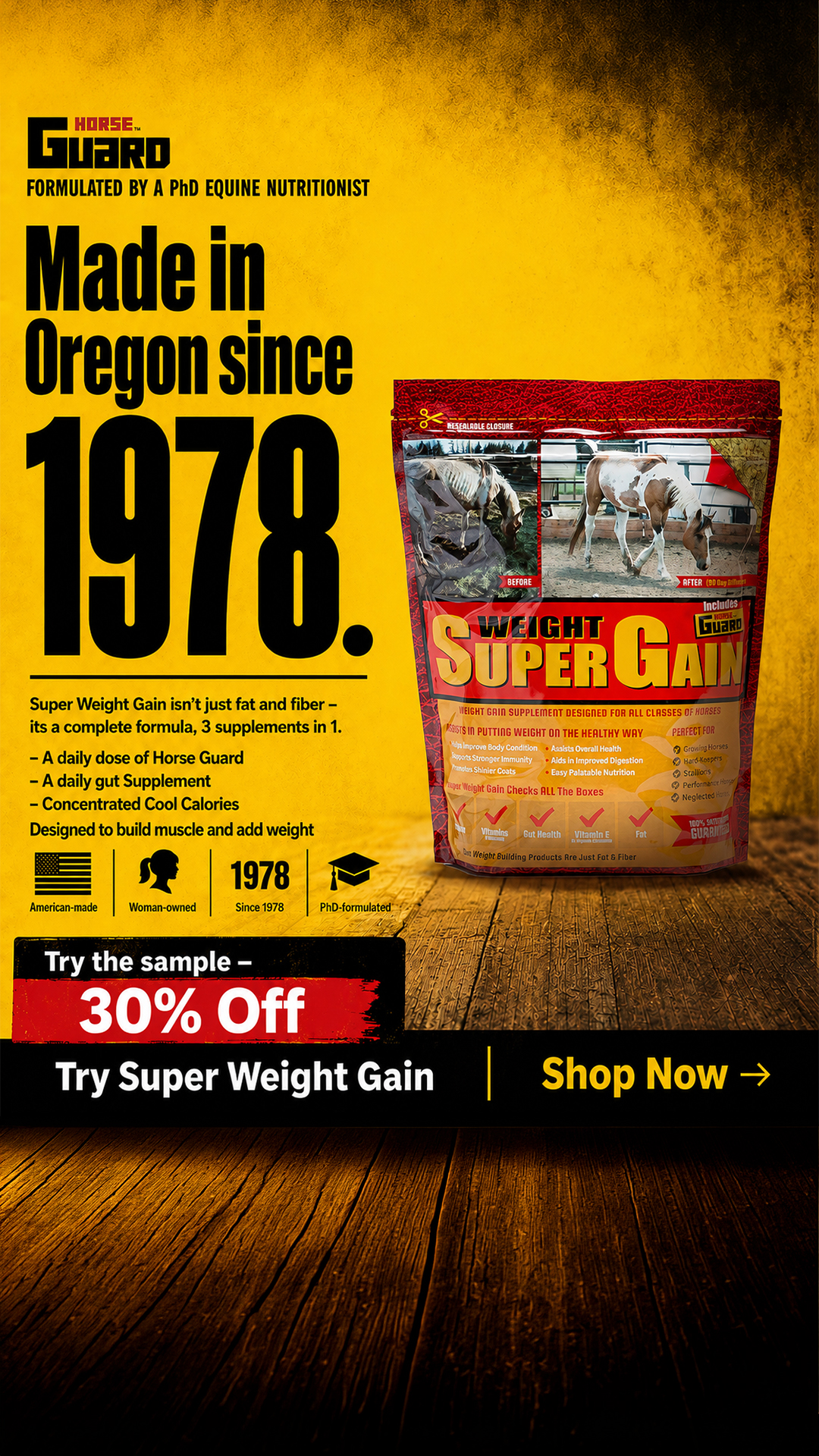 Horse Guard Facebook ad
