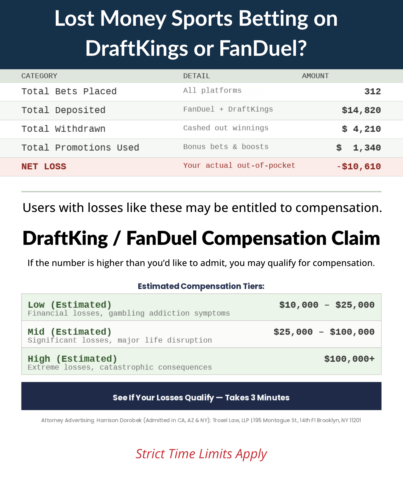 Sports Apps Compensation Claims Facebook ad