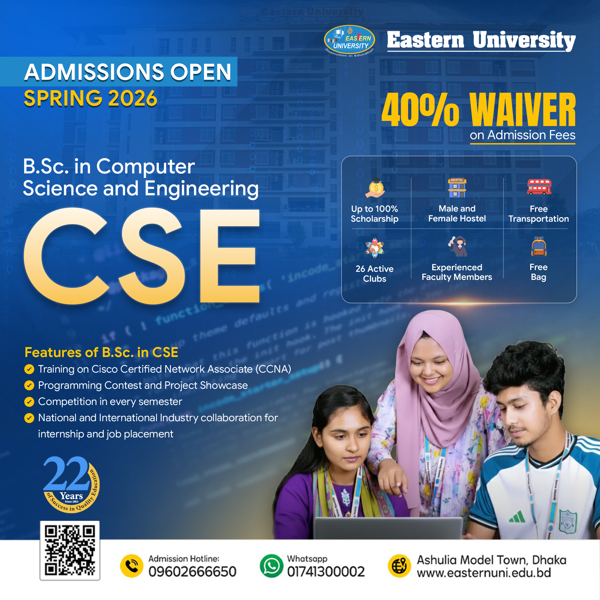 Eastern University Facebook ad