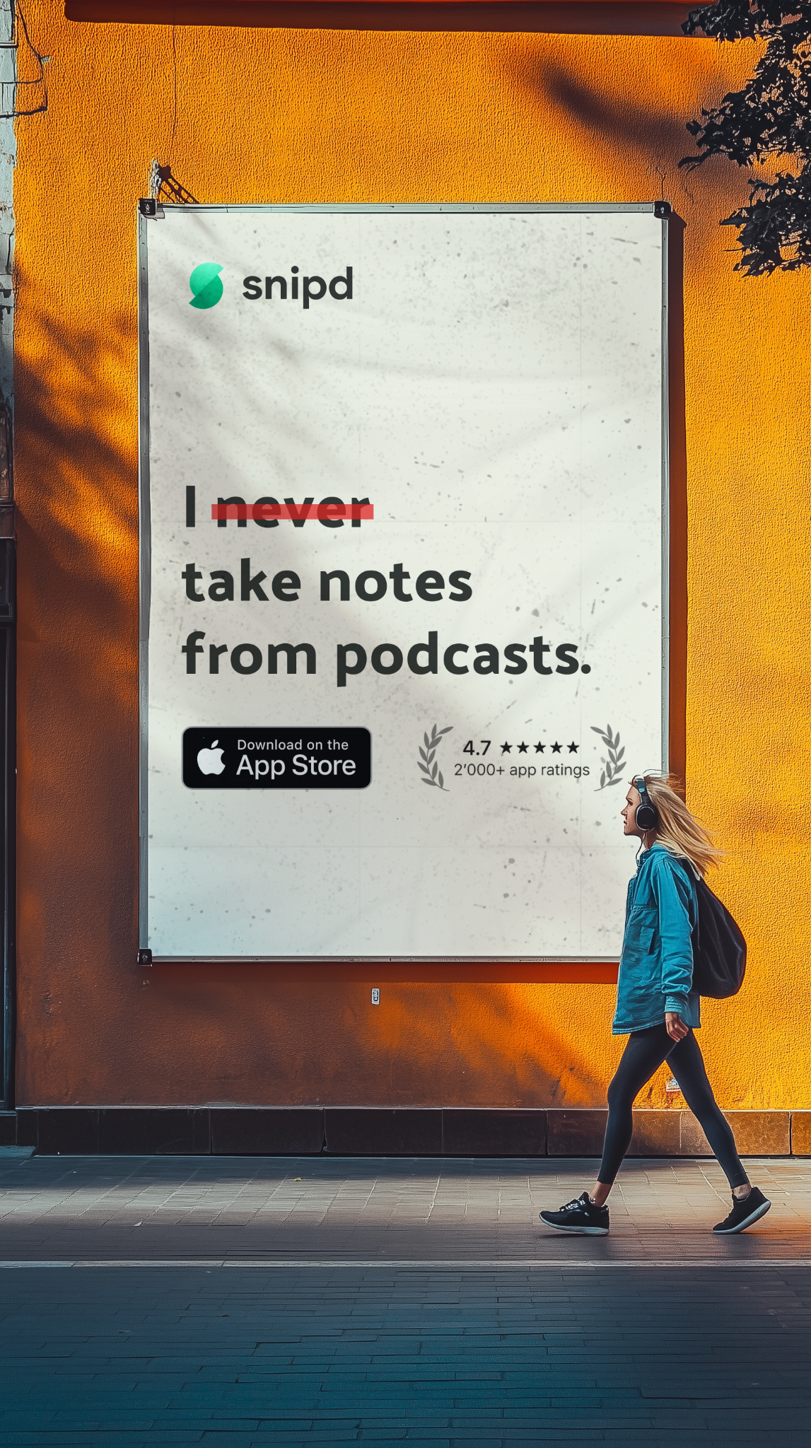 Snipd Facebook ad: Turn Listening into Learning