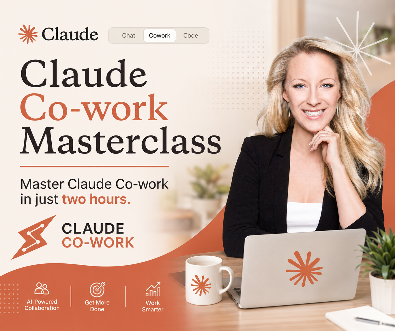 TekMatix Facebook ad: From Beginner to EXPERT in Claude CoWork - the Masterclass