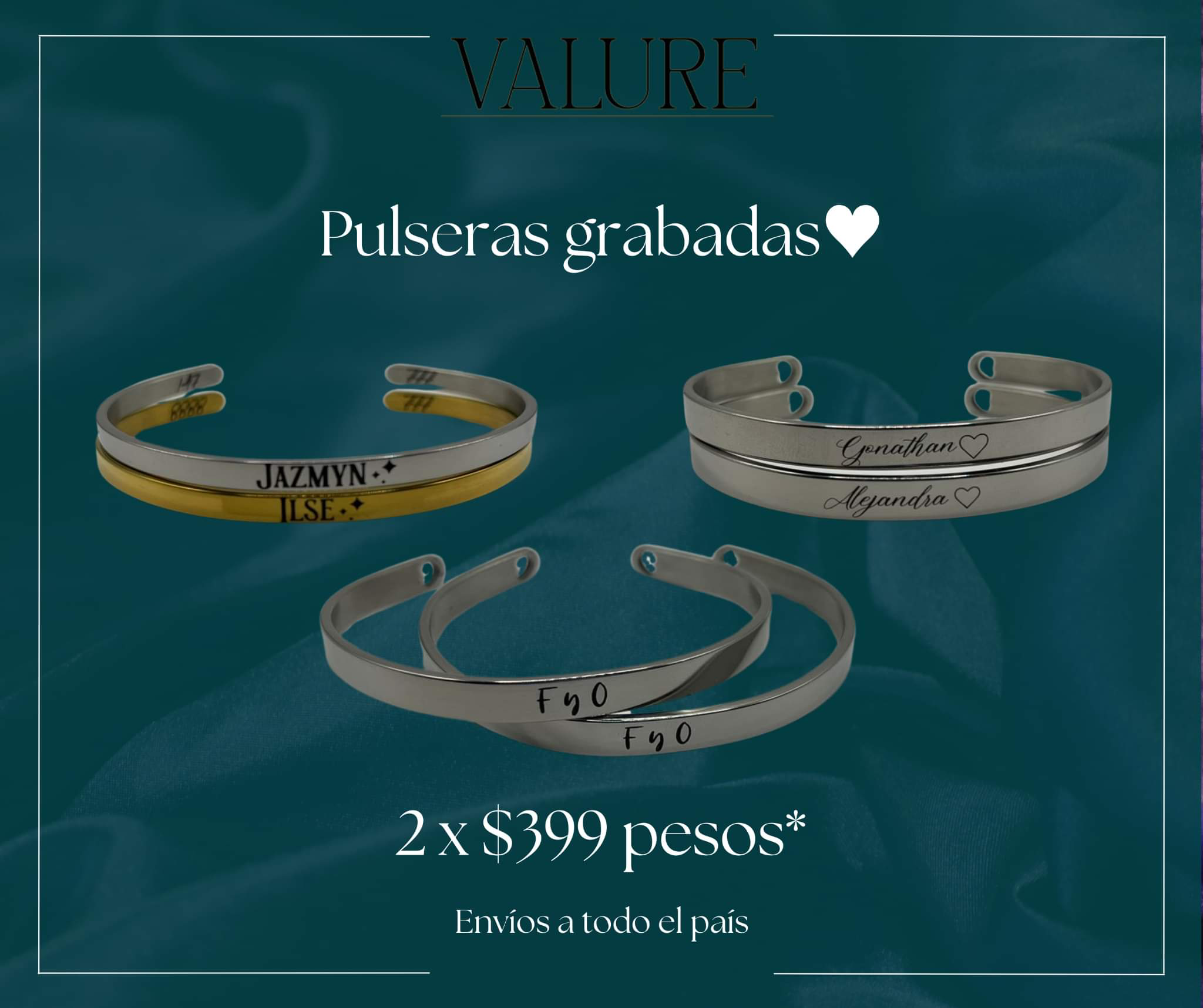 Valure Jewelry Facebook ad: Chatea con nosotros