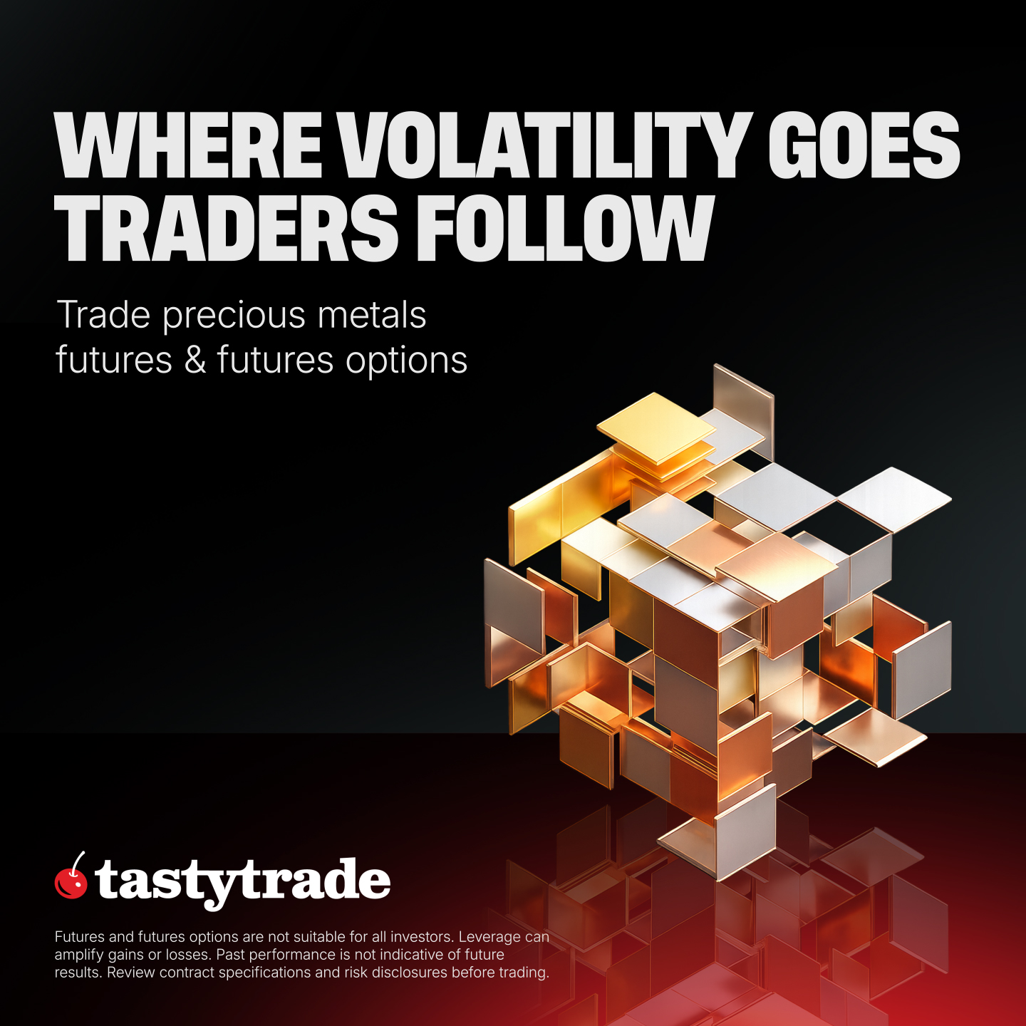 tastytrade Facebook ad: Trade CME Gold & Silver Futures