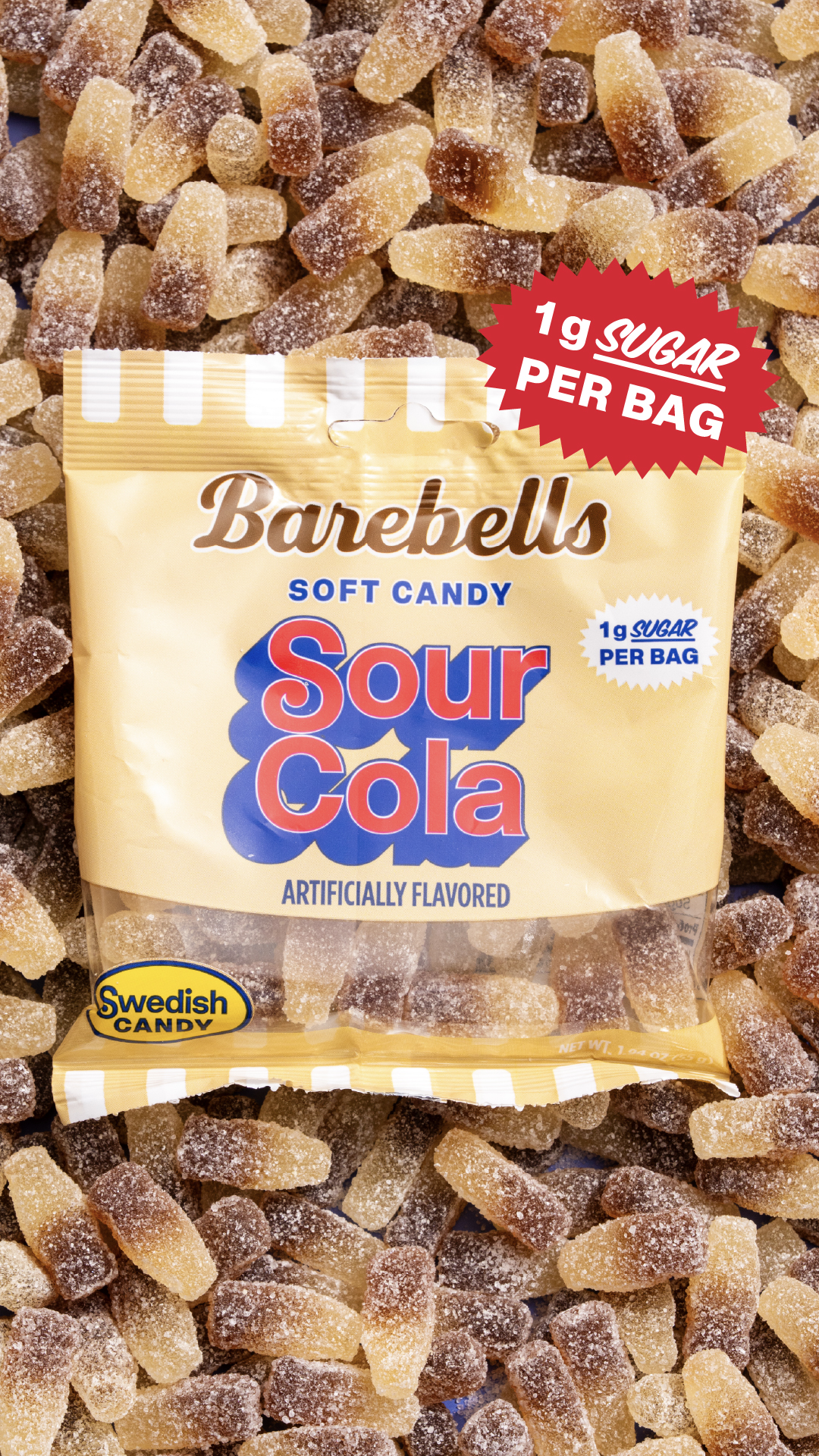 Barebells USA Facebook ad: NEW: Barebells Candy Sour Cola!