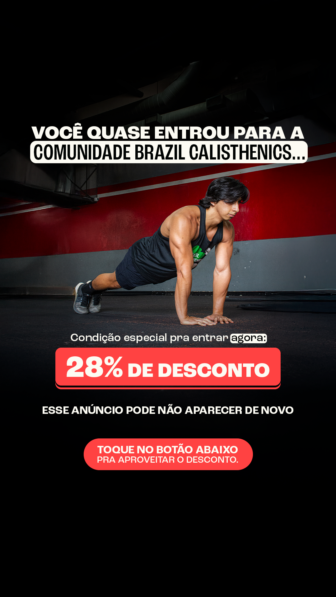 Brazil Calisthenics Workouts Facebook ad from Nov 18, 2025