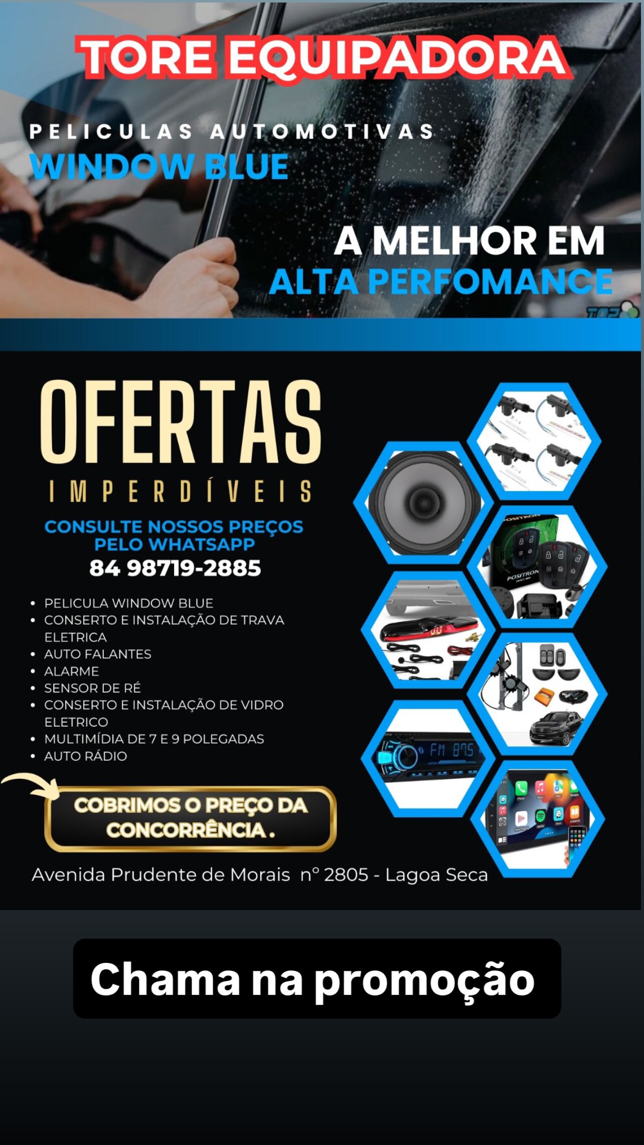 Toré Equipadora Facebook ad: Agende seu serviço ainda hoje, 84 98719-2885.