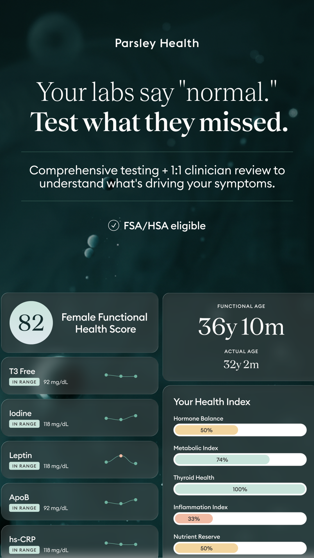 Parsley Health - Root Cause Medicine Facebook ad