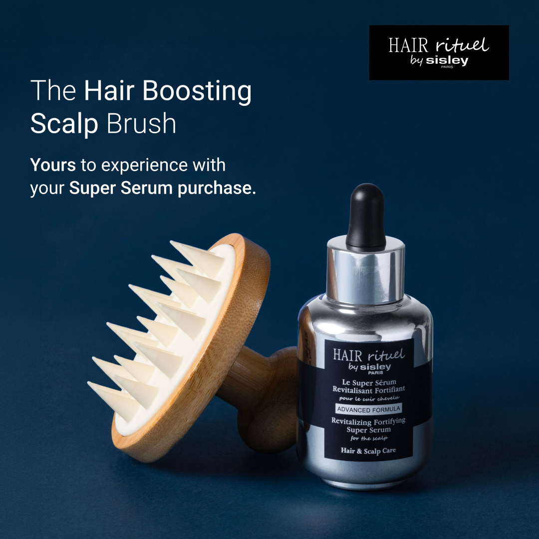 Hair Rituel by Sisley Facebook ad: The Hair Boosting Scalp Brush