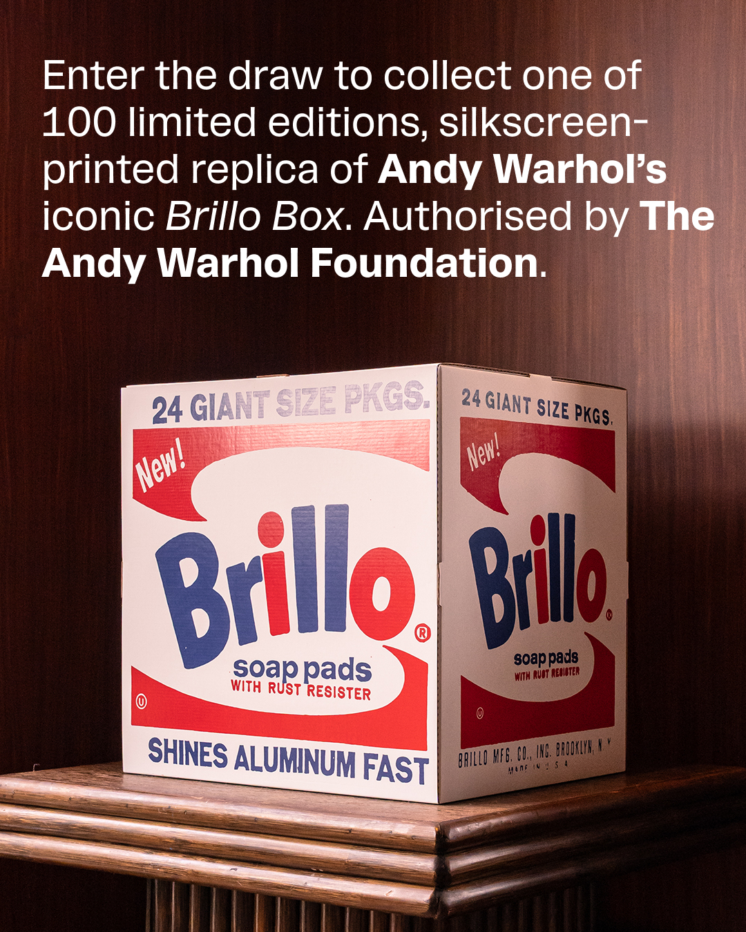 The Andy Warhol Foundation for the Visual Arts Facebook ad