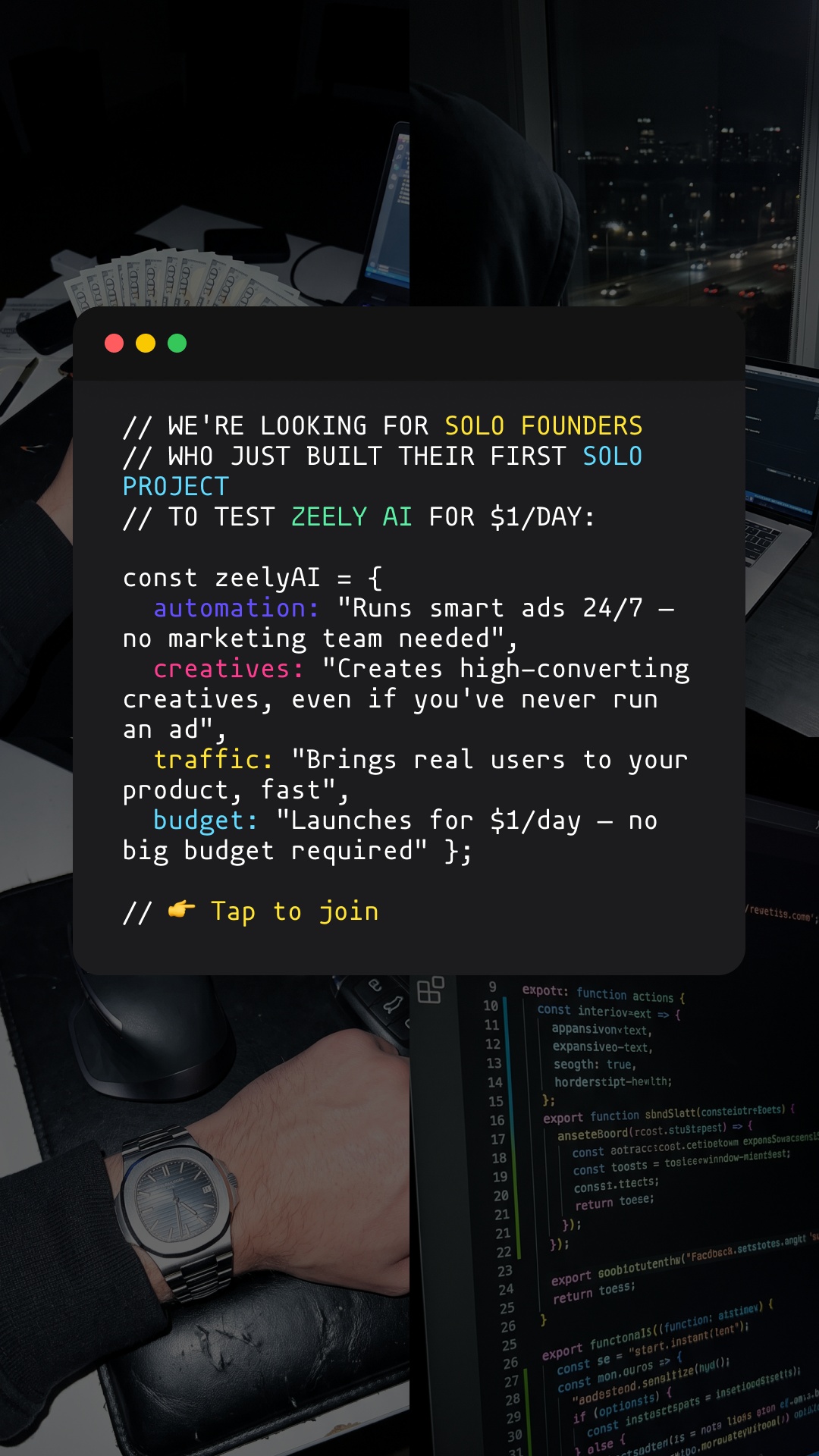 Zeely Facebook ad: I create top-selling ads with AI