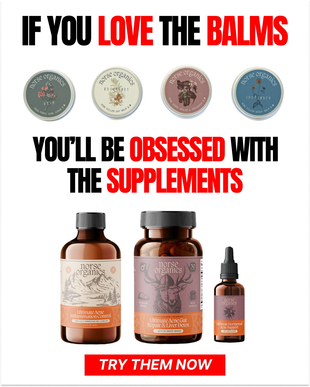 Norse Organics Facebook ad