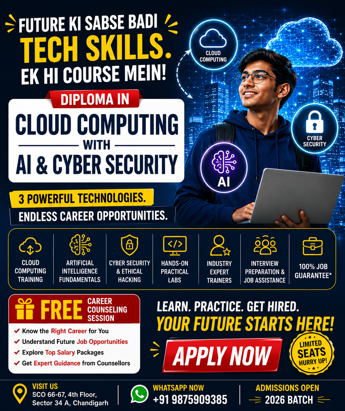 Jetking Chandigarh Facebook ad: AI ko use karna hai ya AI ke saath career banana hai?