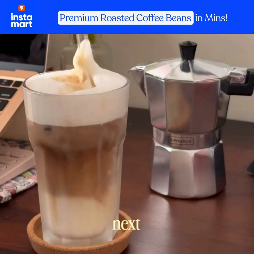 ToffeeCoffee Roasters Facebook ad: Speciality Coffee, Delivered in Minutes with Instamart!