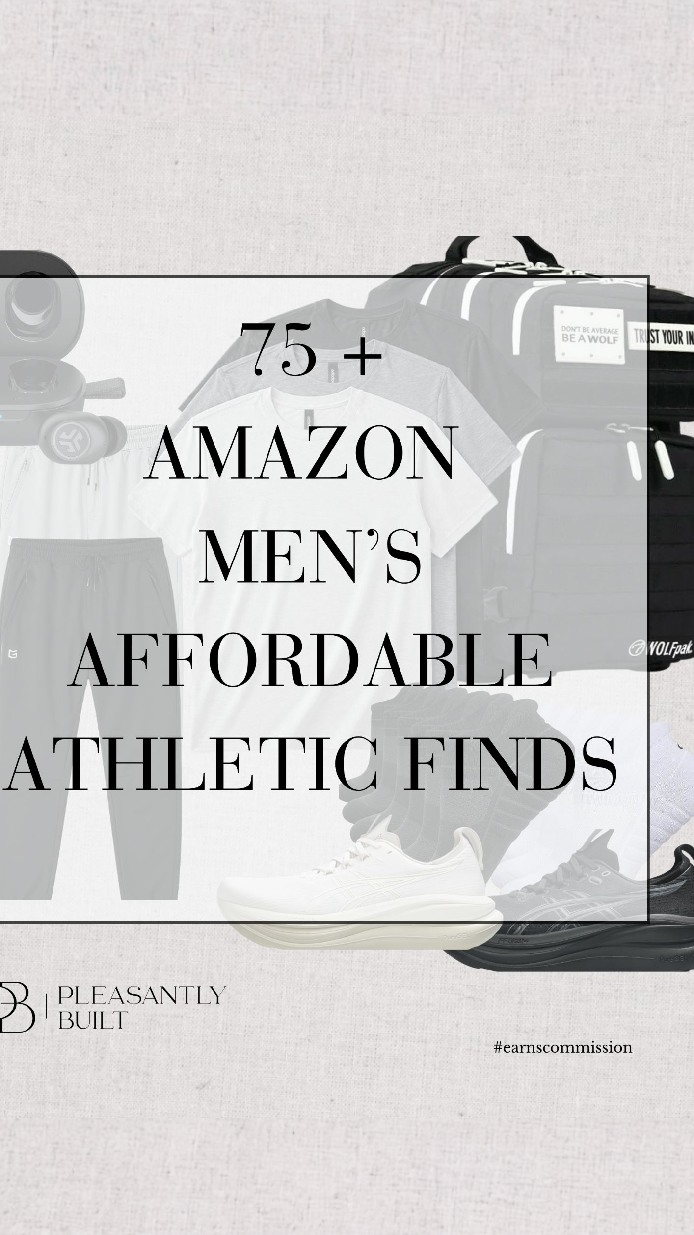 Pleasantlybuilt Facebook ad: 75+ Amazon Men’s Athletic Finds