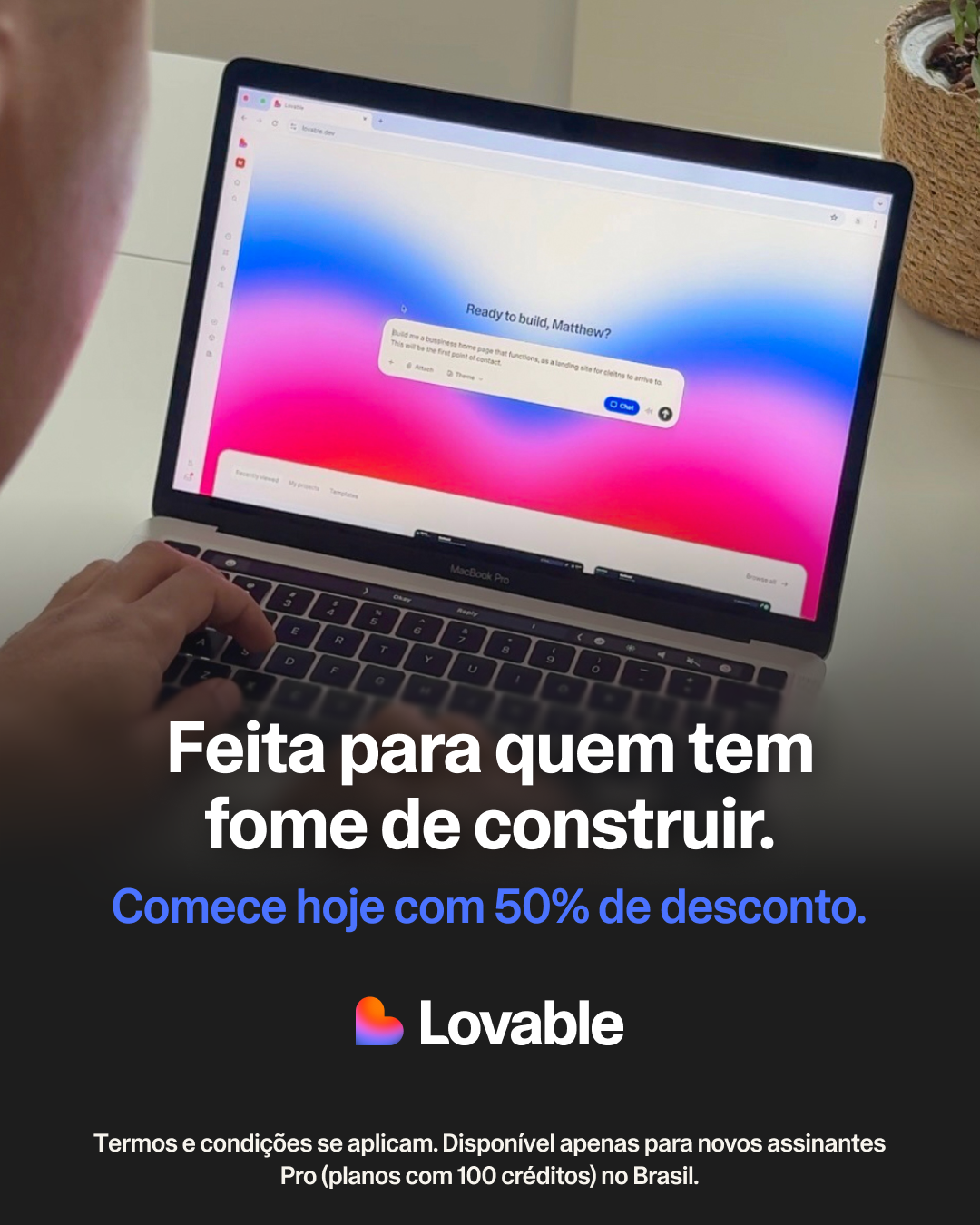 Lovable.dev Facebook ad