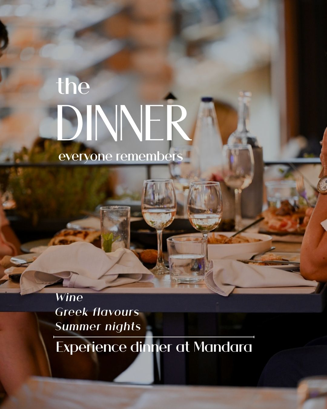Mandara Skiathos Facebook ad: Dinner at Mandara