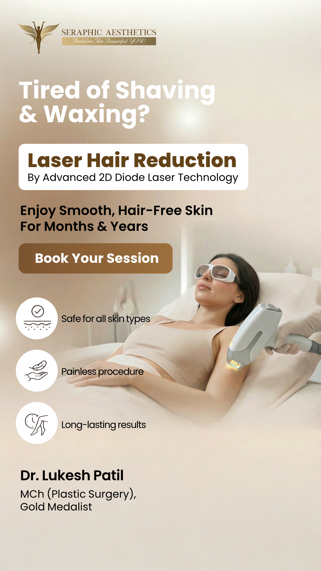 Seraphic Aesthetics Facebook ad from Mar 14, 2026