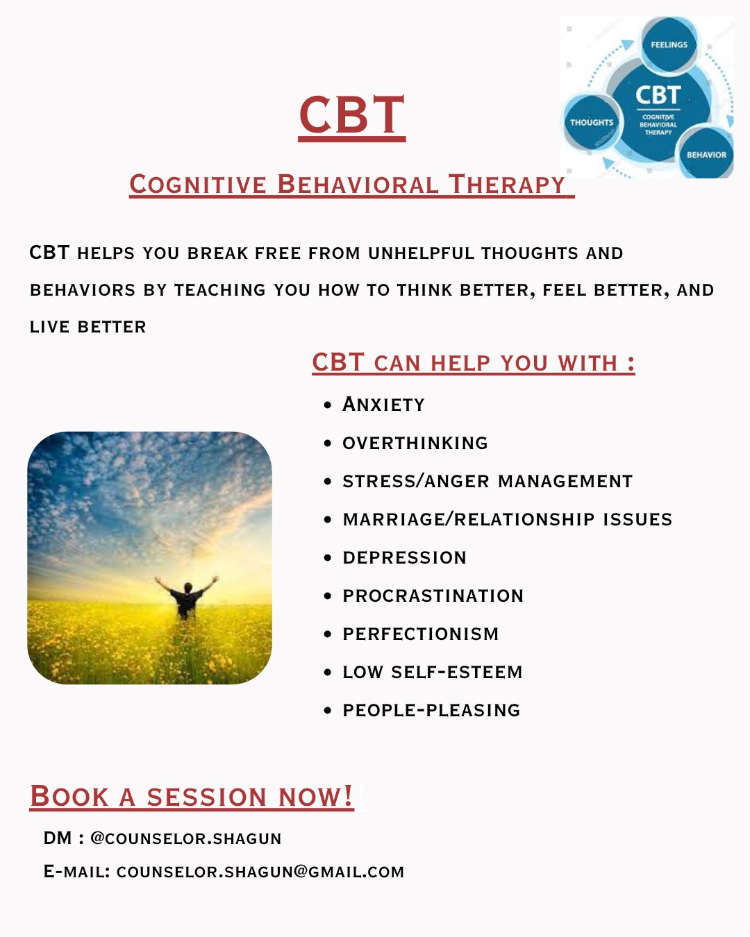 counselor.shagun Facebook ad: Think better.