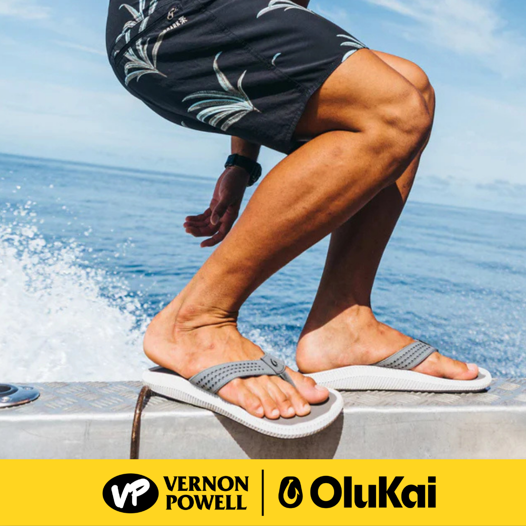 VP Shoes - Vernon Powell Facebook ad: Shop OluKai Sandals at VP Today!