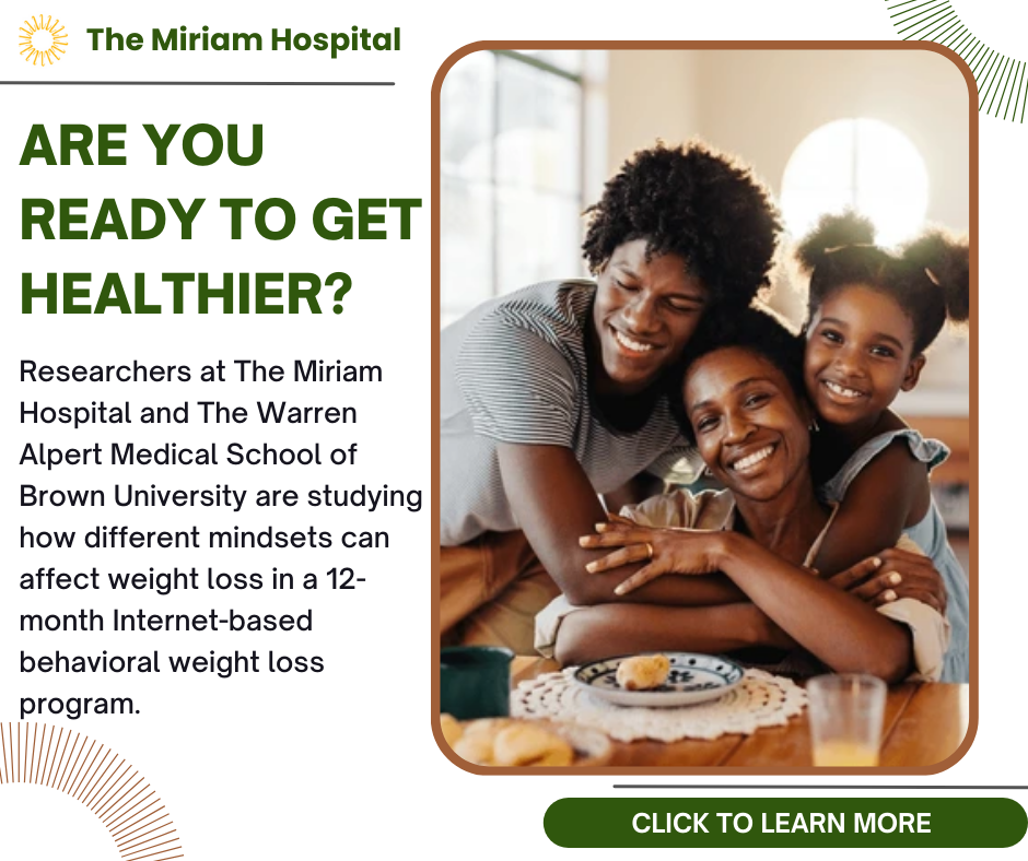 Weight Control and Diabetes Research Center Facebook ad: The MindFIT Study