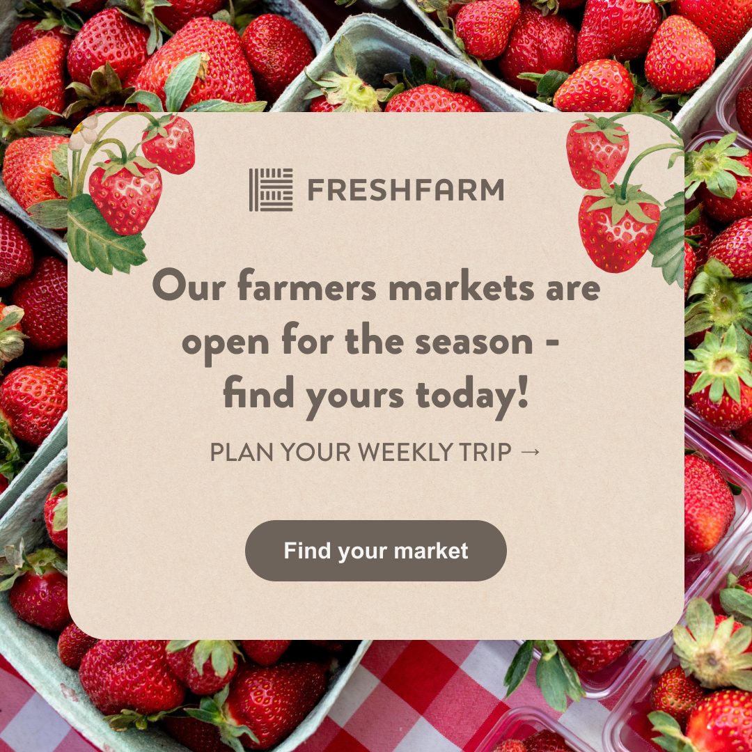 Freshfarm Facebook ad: Visit our farmers market!