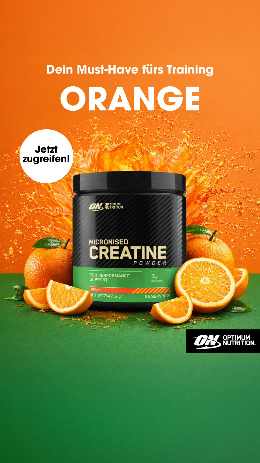 Optimum Nutrition Facebook ad from May 12, 2026