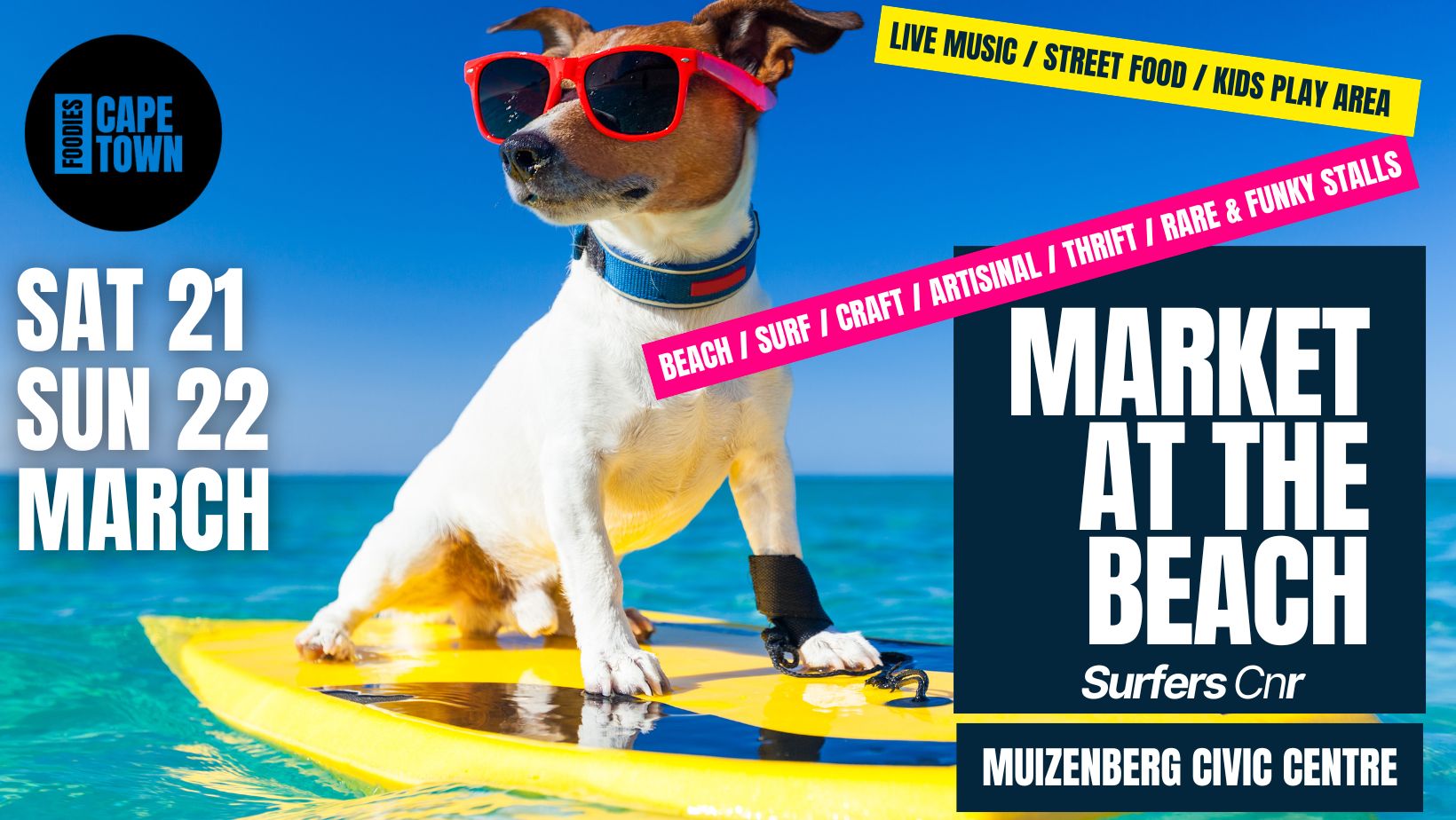 Foodies Cape Town Facebook ad: MARKET AT THE BEACH