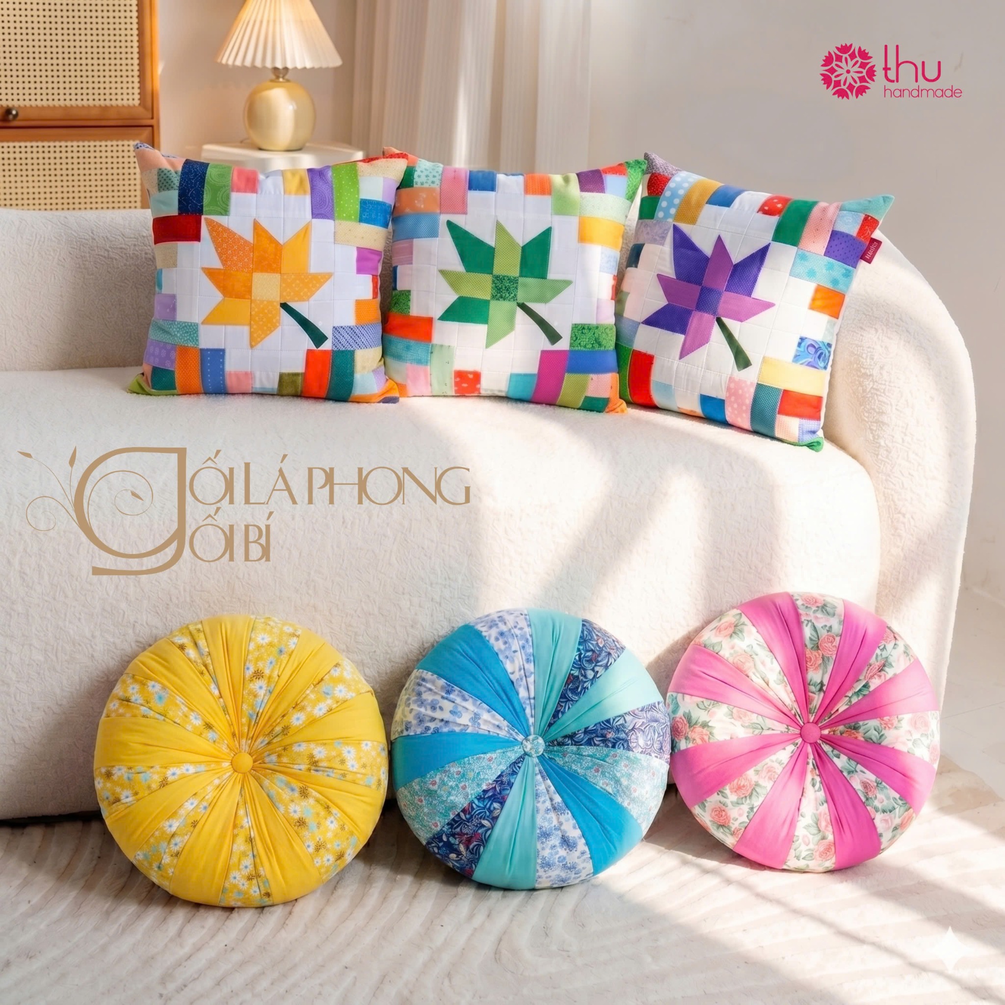 HQQuilt - Handmade Decor Facebook ad: TẠI SAO GỐI BÍ TRÒN LẠI ĐƯỢC YÊU…