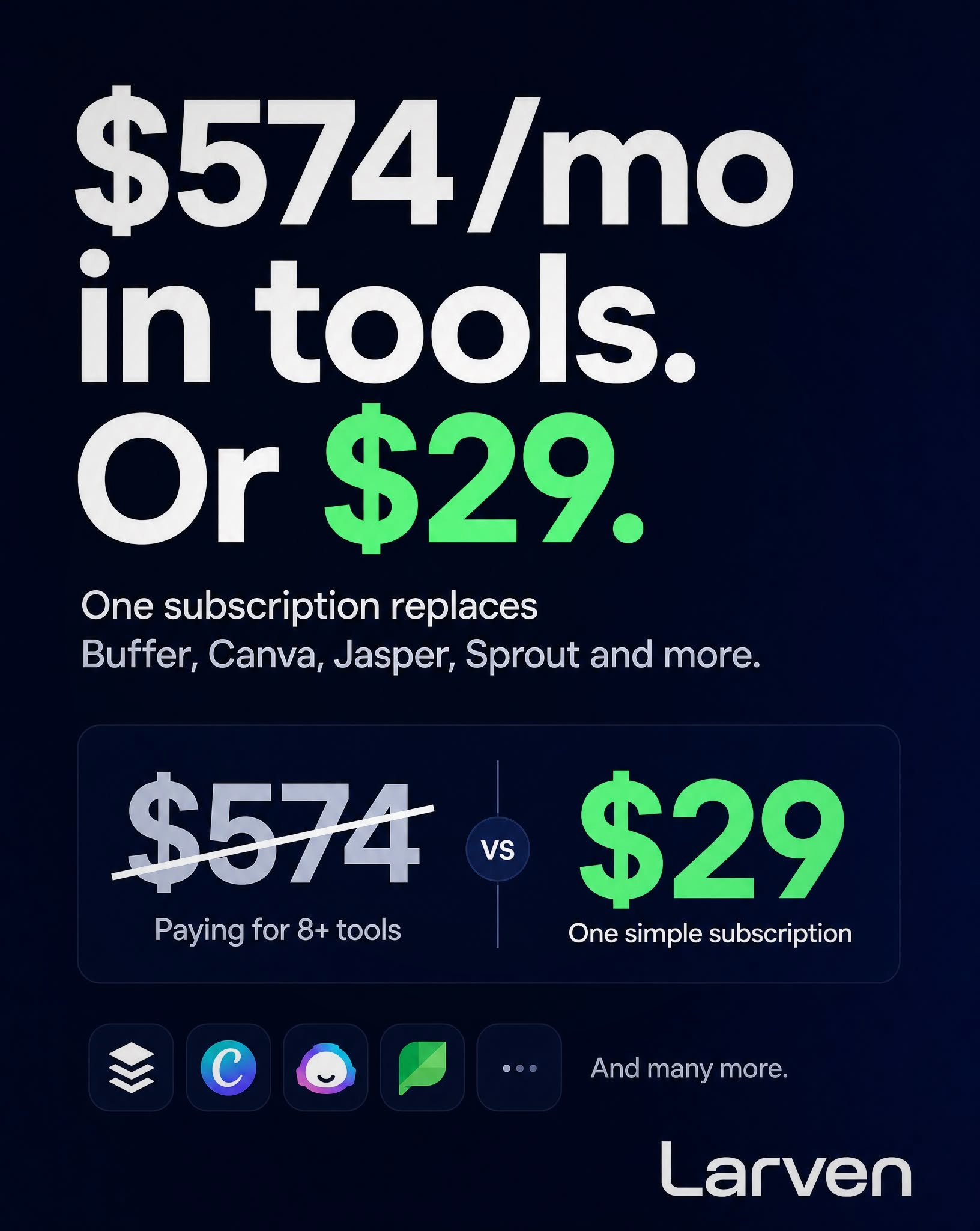 Larven AI Facebook ad